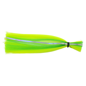 Billy Baits, Billy Witch Lure, Chrtrse/Grn Stripe Skirt, Weighted Head, 6.5 in / 16.5 cm