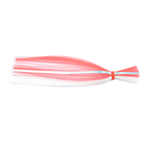 Billy Baits, Billy Witch Lure, White/Pink Stripe Skirt, Weighted Head, 6.5 in / 16.5 cm