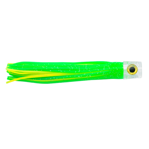 C&H, Lil Stubby Lure, Green Yellow Skirt, Flat Head, 5.5 in / 14 cm