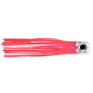 C&H, Lil Stubby Lure, Pink/White Skirt, Flat Head, 5.5 in / 14 cm