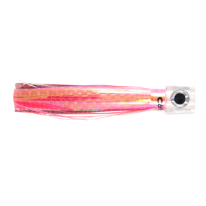 C&H, Lil Stubby Lure, Pink/Silver Mylar Skirt, Flat Head, 5.5 in / 14 cm