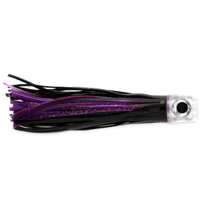C&H, Lil Stubby Rigged and Ready, Black/Purple Skirt, 7/0 Mustad Hook, AFW Swivel, 100 lb / 45.3 kg Grand Slam Mono Line, 6 ft / 1.8 m