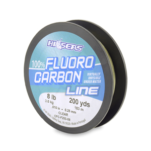 100% Fluorocarbon Line, 8 lb / 3.6 kg test, .012 in / 0.30 mm dia, Clear, 200 yd / 182 m