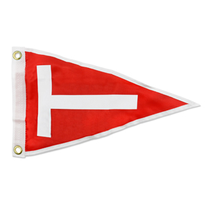 C&H, Tag Flag, White T, 14 in x 8.5 in / 35.5 cm x 21.5 cm