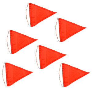 C&H, Release Flag, Red, 6 in x 5.5 in / 15.2 cm x 13.9 cm, 6 pc