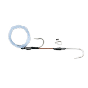 C&H, Double Hook Rigging Kit, 10/0 Cadmium-Plated Hooks, 12 ft - 200 lb Grand Slam Mono, Spacer Beads, Sleeve, Thimble