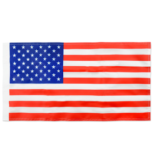 C&H, Flag, USA, 17.5 in x 9 in / 44.5 cm x 22.9 cm