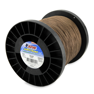 Surfstrand, Bare 1x7 Stainless Steel Leader Wire, 250 lb / 114 kg test, .039 in / 0.99 mm dia, Camo, 5,000 ft / 1,524 m