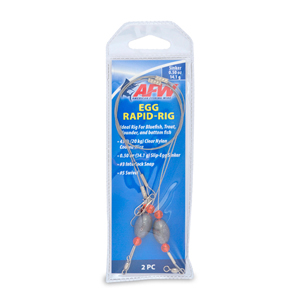 Egg Rapid-Rig, 45 lb / 20 kg Clear Nylon Coated Wire, 0.50 oz / 14 g Slip-Egg Sinker, #3 Interlock Snap, #5 Swivel, 2 pc