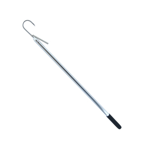 Gaff, 2 in / 5.0 cm, Stainless Steel Hook, 3 ft / 0.9 m Aluminum Shaft with Foam Grip