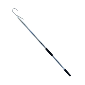 Gaff, 2 in / 5.0 cm, Stainless Steel Hook, 4 ft / 1.2 m Aluminum Shaft with Foam Grip