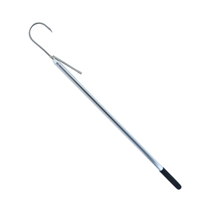 Gaff, 3 in / 7.6 cm, Stainless Steel Hook, 3 ft / 0.9 m Aluminum Shaft with Foam Grip