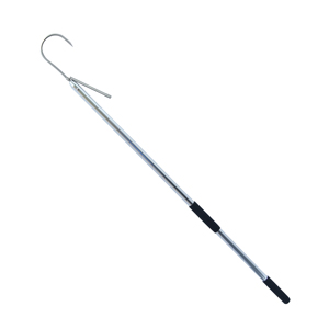 Gaff, 3 in / 7.6 cm, Stainless Steel Hook, 4 ft / 1.2 m Aluminum Shaft with Foam Grip