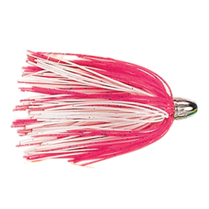 Billy Baits, Micro Mini Lure, Pink/White Silicone Skirt, Weighted Head, 2.5 in / 6.4 cm