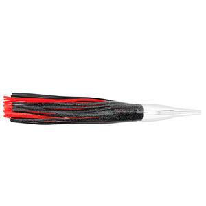 Billy Baits, Tuna Witch Lure, Small, Black Foil / Red PVC Skirt, 5.5 oz / 155.9 g Head, 14 in / 35.6 cm