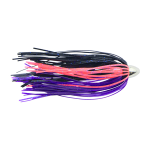 C&H, King Buster Lure, Hot Pink/Purple/Black Skirt, 1/8 oz / 3.5 g Head, 2.5 in / 6.35 cm, 3 pc