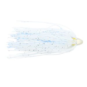 C&H, King Buster Lure, Blue Fleck/Glow Skirt, 1/8 oz / 3.5 g Head, 2.5 in / 6.35 cm, 3 pc