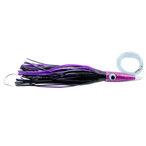 C&H, Wahoo Whacker Rigged & Ready, Black/Purple Skirt, 6 oz / 170 g 12.5 in / 31.75 cm, 10/0 Mustad 7754 Hook, AFW Swivel, 200 lb / 90.6 kg Grand Slam Mono, 12 ft / 3.6 m