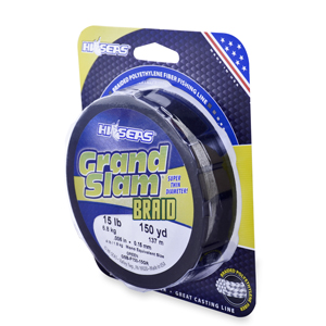 Grand Slam Braid, 15 lb / 6.8 kg test, .006 in / 0.15 mm dia, Green, 150 yd / 137 m