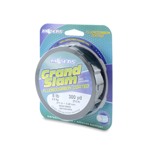 Grand Slam Fluorocarbon Coated Line, 8 lb / 3.6 kg test, .011 in / 0.28 mm dia, Moss Green, 300 yd / 274 m