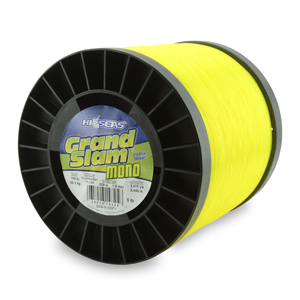 Grand Slam Monofilament Line, 100 lb / 45.3 kg test, .039 in / 1.00 mm dia, Fluorescent Yellow, 2675 yd / 2446 m, 5 lb / 2.27 kg Spool