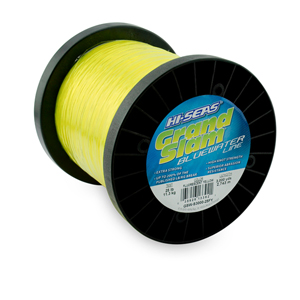 Grand Slam Bluewater Monofilament Line, 30 lb / 13.6 kg test, .020 in / 0.50 mm dia, Fluorescent Yellow, 3000 yd / 2743 m