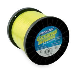 Grand Slam Bluewater Monofilament Line, 40 lb / 18.1 kg test, .024 in / 0.60 mm dia, Fluorescent Yellow, 3000 yd / 2743 m