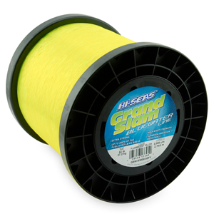 Grand Slam Bluewater Monofilament Line, 60 lb / 27.2 kg test, .031 in / 0.80 mm dia, Fluorescent Yellow, 3000 yd / 2743 m