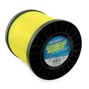 Grand Slam Bluewater Monofilament Line, 80 lb / 36.2 kg test, .035 in / 0.90 mm dia, Fluorescent Yellow, 3000 yd / 2743 m
