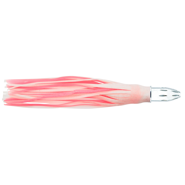 Billy Baits, Mister Big Lure, White Sparkle / Pink Sparkle PVC Skirt, 16 oz / 454 g Head, 16 in / 40.6 cm