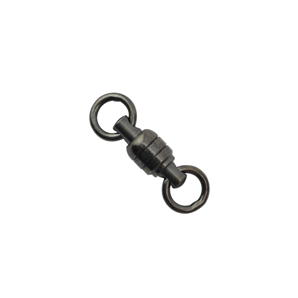 Stainless Steel Ball Bearing Swivels With Double Welded Rings, Size #5, 335 lb / 152 kg test, Gunmetal Black, 2 pc Stainless Steel Ball Bearing Swivels With Double Welded Rings, Size #5, 335 lb / 152 kg test, Gunmetal Black, 2 pc